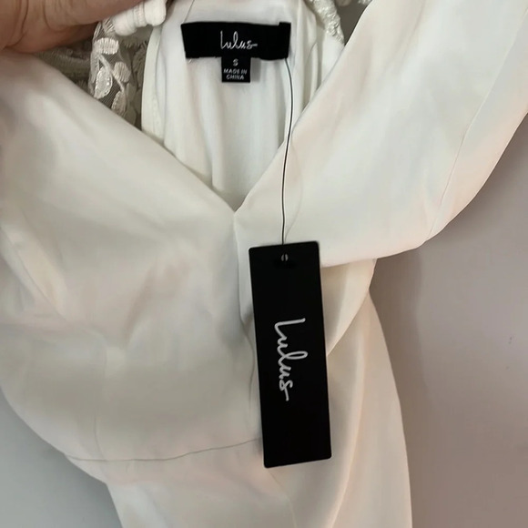 Lulus White Lace Jumpsuit Size Small - Picture 3 of 12